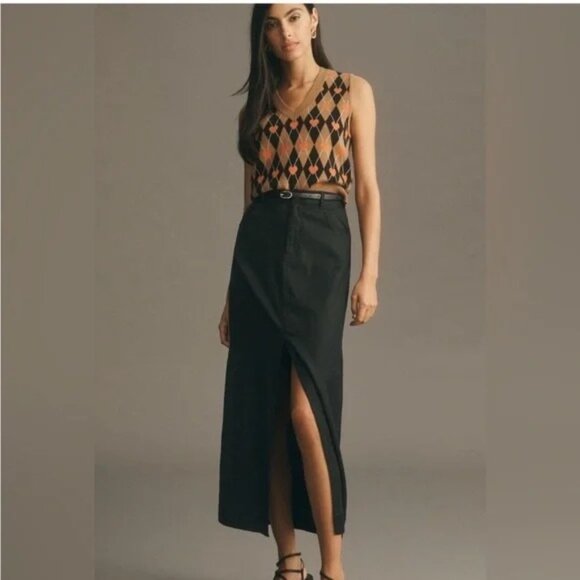 Anthropologie Maeve Sweater Vest Vera Argyle Hearts Size Medium Twee Academia - Picture 8 of 8